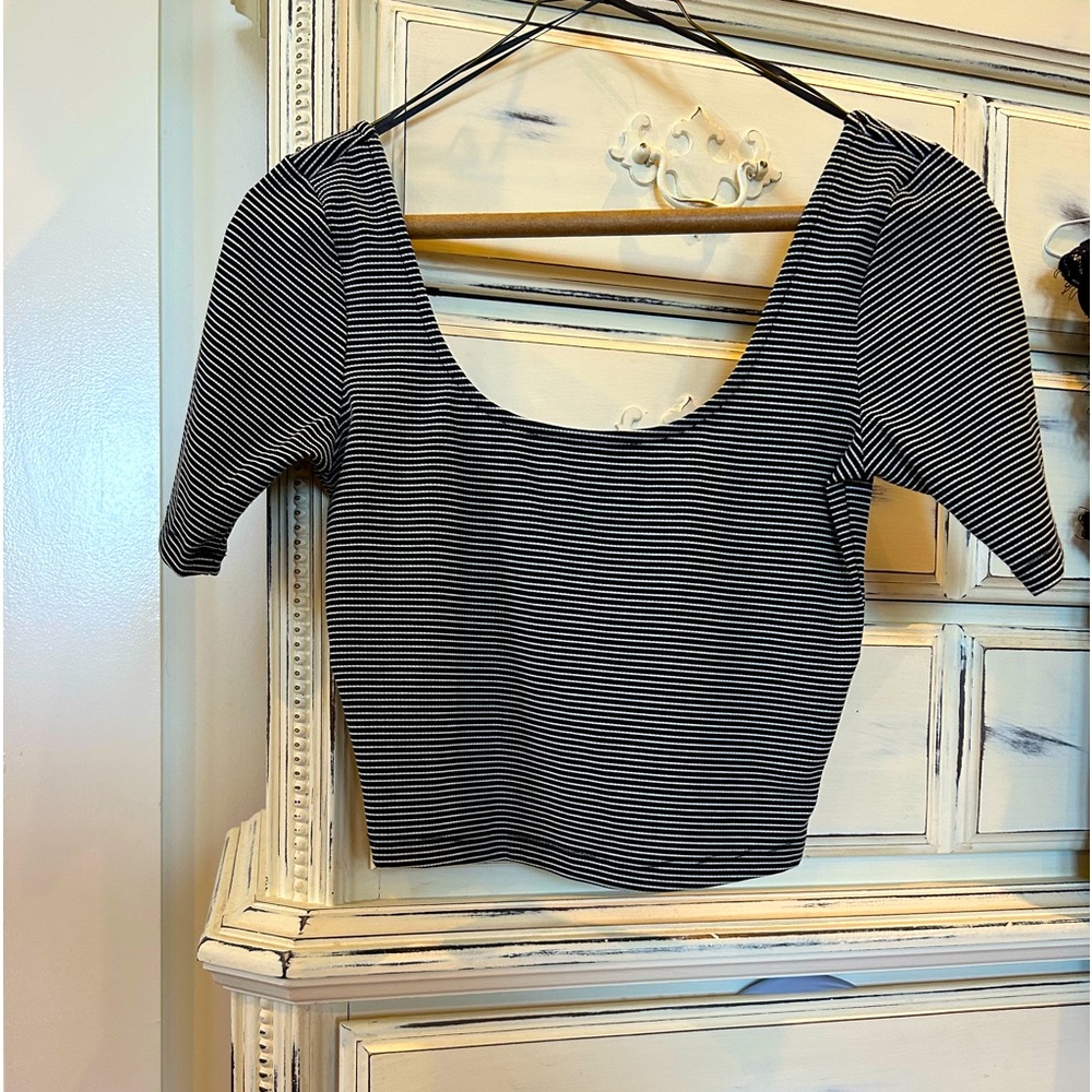 Gianni Bini stripe crop top